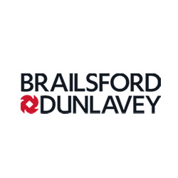 Brailsford Dunlavey logo, dark text with a red stylized circular graphic.